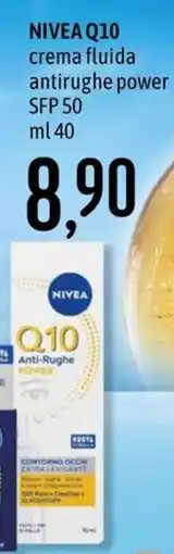 Emisfero Nivea Q10 crema fluida antirughe power SFP 50 offerta