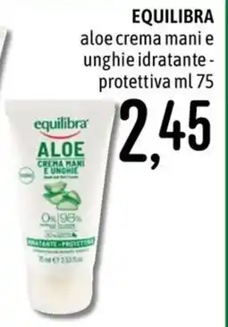 Emisfero Equilibra aloe crema mani e unghie idratante protettiva offerta