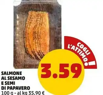 PENNY Salmone al sesamo e semi di papavero offerta