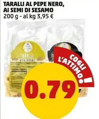 PENNY Taralli al pepe nero, al semi di sesamo offerta
