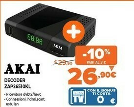 Expert Decoder zap26510kl offerta
