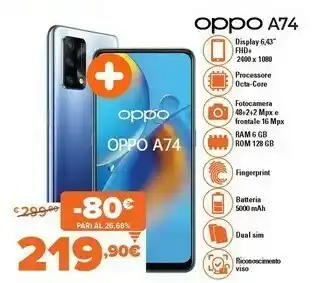 Expert A74 16,3 cm (6.43") doppia sim coloros 11.1 4g usb tipo-c 6 gb 128 gb 5000 mah blu offerta