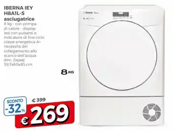 Famila Iberna IEY H8A1L-S asciugatrice offerta