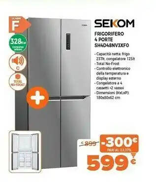 Expert Frigorifero 4 porte sh4d48nv3xfo offerta