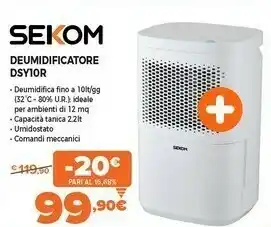 Expert Deumidificatore dsy10r offerta