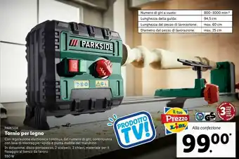 Lidl Parkside tornio per legno 550 w offerta
