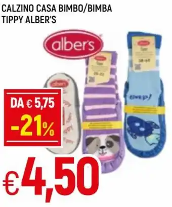 Famila Calzino Casa Bimbo/Bimba Tippy Alber's offerta