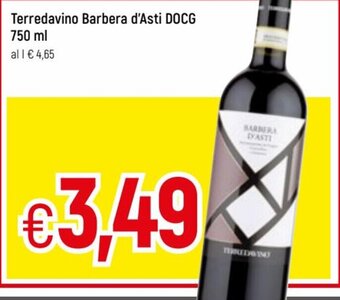 Famila Terredavino Barbera d'Asti DOCG 750 ml offerta