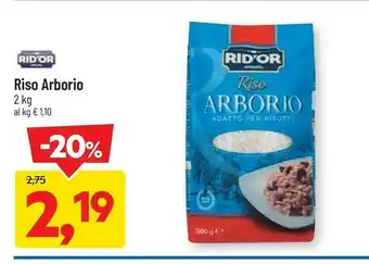 DPiù Riso roma adatto per risotti 2000 g(ml) offerta