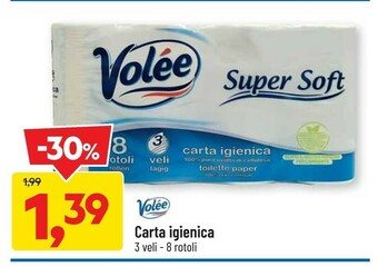 DPiù Volee carta igienica offerta