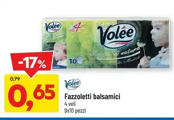 DPiù Volee fazzoletti balsamici offerta