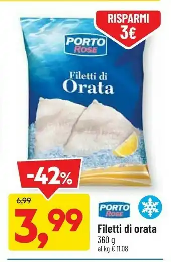 DPiù Filetti di orata offerta