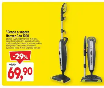 DPiù Scopa a vapore can 1700 offerta