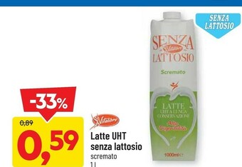 DPiù Latte uht senza lattosio offerta