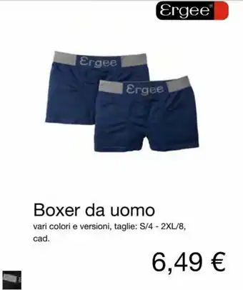 KiK Ergee Boxer da uomo offerta