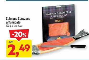 DPiù Salmone scozzese affumicato 100 g offerta
