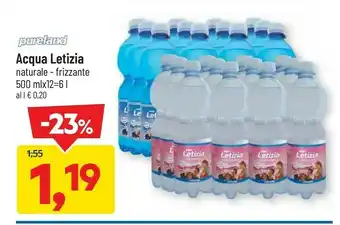 DPiù Acqua letizia naturale - frizzante offerta