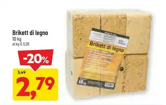DPiù Brikett di legno offerta