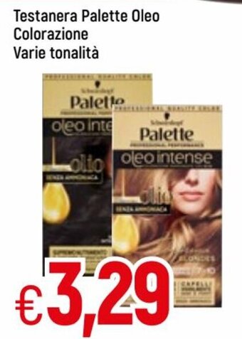 Testanera Palette Oleo Colorazione Varie tonalità
