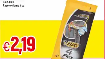 Famila Bic 4 Flex Rasoio 4 lame 4 pz offerta