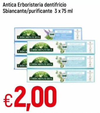 Famila Antica Erboristeria Dentifricio Sbiancante/purificante 3 x 75 ml offerta