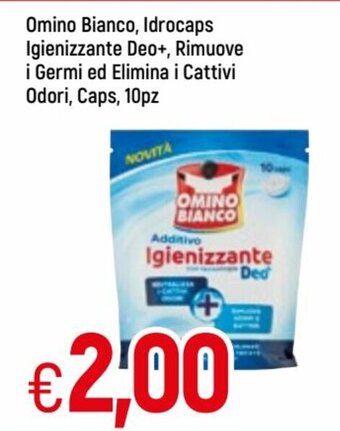 Famila Omino Bianco, Idrocaps Igienizzante Deo+, Rimuove i Germi ed Elimina i Cattivi Odori, Caps, 10pz offerta