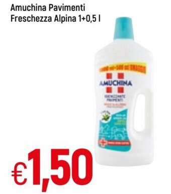 Famila Amuchina Pavimenti Freschezza Alpina 1+0,5 L offerta