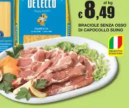 Sì con te Braciole senza osso di capocollo suino offerta