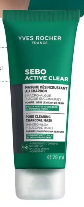 Yves Rocher Maschera Libera Pori al Carbone