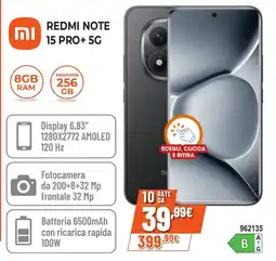 Expert Di Lella Redmi Note 15 Pro+ 5G offerta