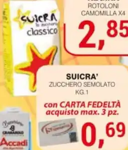 Supermercati Spesa Mia Suicra zucchero semolato offerta