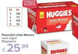 Io Bimbo Huggies Pannolini Little Movers offerta
