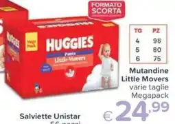 Io Bimbo Huggies Mutandine Little Movers offerta