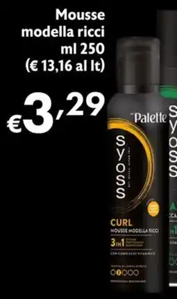 Maxi Supermercati Mousse modella ricci offerta