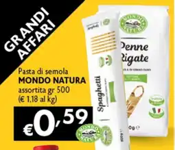 Spak Supermercati Pasta di semola Mondo Natura offerta
