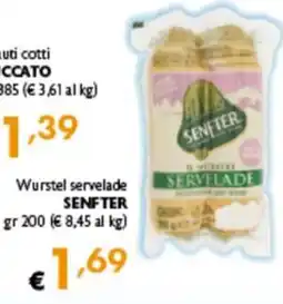 Spak Supermercati Wurstel servelade Senfter offerta