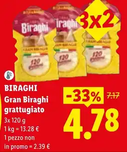 Lidl Biraghi Gran Biraghi grattugiato offerta