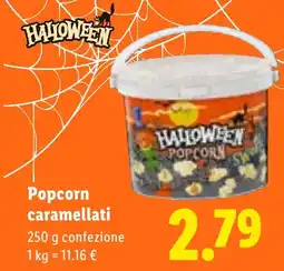 Lidl Popcorn caramellati Halloween offerta