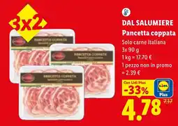 Lidl Pancetta coppata offerta