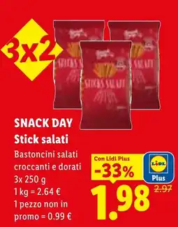 Lidl Stick salati offerta