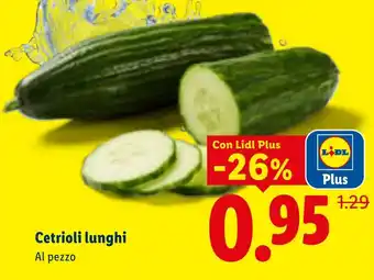 Lidl Cetrioli lunghi offerta