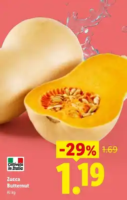 Lidl Zucca Butternut offerta