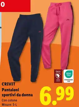 Lidl CRIVIT Pantaloni sportivi da donna offerta