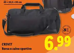 Lidl Crivit borsa o zaino sportivo offerta
