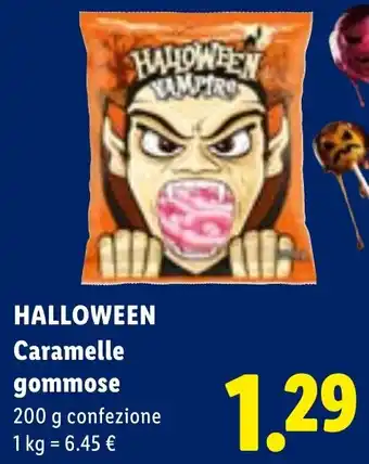 Lidl Halloween Caramelle gommose offerta