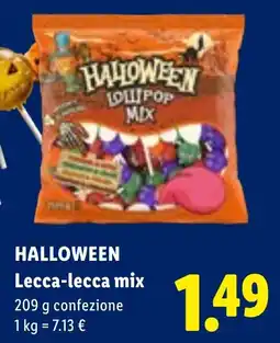 Lidl Halloween lecca-lecca mix offerta