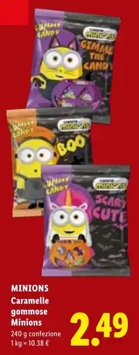 Lidl Caramelle gommose Minions offerta