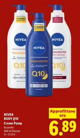 Lidl NIVEA BODY Q10 Creme Pump offerta