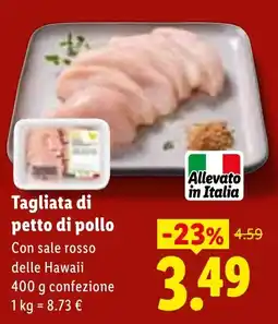 Lidl Tagliata di petto di pollo offerta