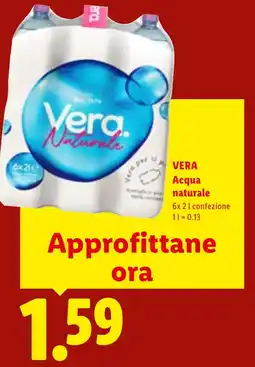 Lidl Vera Acqua Naturale offerta